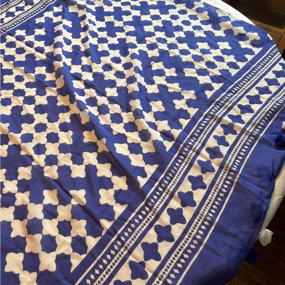 Kate Spade Cobalt Blue and White Lantern Scarf - Picture 6 of 8